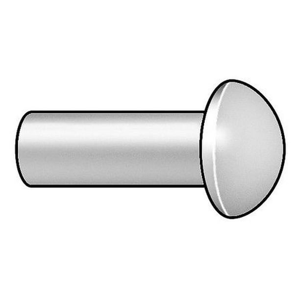 5/8 in L 3/16 Dia Round PK50 Rivet 5/8 in L 3/16 Dia Round PK50 Rivet